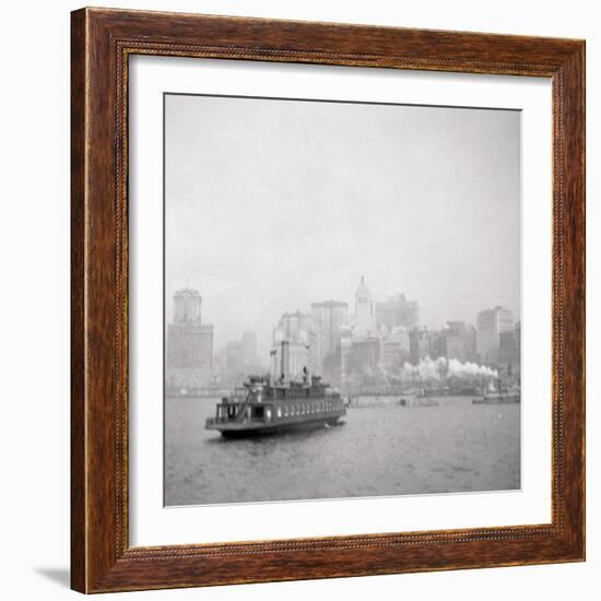 New York City from the River, USA, 20th Century-J Dearden Holmes-Framed Photographic Print