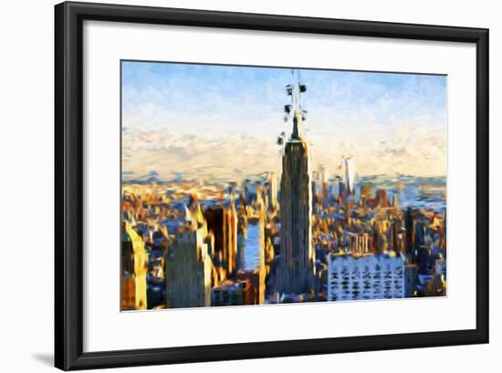 New York City - In the Style of Oil Painting-Philippe Hugonnard-Framed Giclee Print