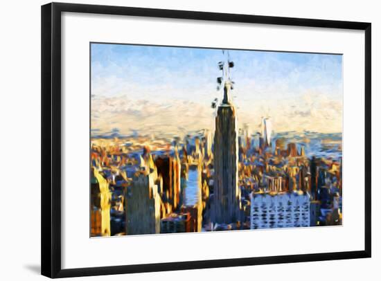 New York City - In the Style of Oil Painting-Philippe Hugonnard-Framed Giclee Print