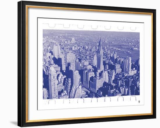 New York City In Winter III In Colour-British Pathe-Framed Giclee Print