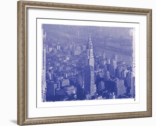 New York City In Winter IV In Colour-British Pathe-Framed Giclee Print