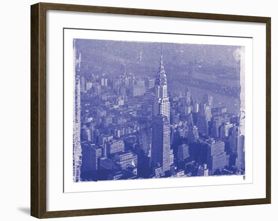 New York City In Winter IV In Colour-British Pathe-Framed Giclee Print