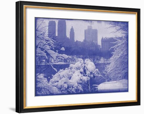 New York City In Winter IX In Colour-British Pathe-Framed Giclee Print