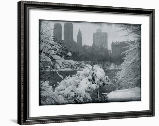 New York City In Winter IX-British Pathe-Framed Giclee Print