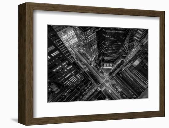 New York City Looking Down-Bruce Getty-Framed Photographic Print