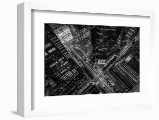 New York City Looking Down-Bruce Getty-Framed Photographic Print