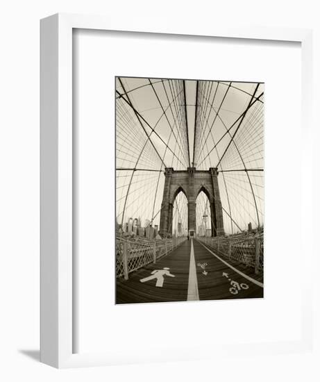 New York City, Manhattan, Brooklyn Bridge at Dawn, USA-Gavin Hellier-Framed Photographic Print