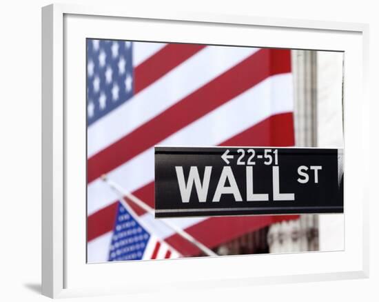 New York City, Manhattan, Downtown Financial District - Wall Street and the New York Stock Exchange-Gavin Hellier-Framed Photographic Print