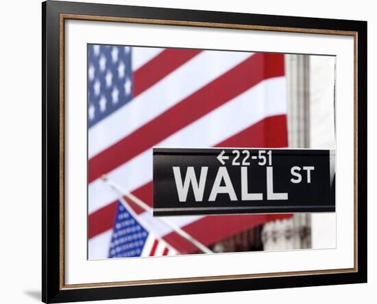 New York City, Manhattan, Downtown Financial District - Wall Street and the New York Stock Exchange-Gavin Hellier-Framed Photographic Print