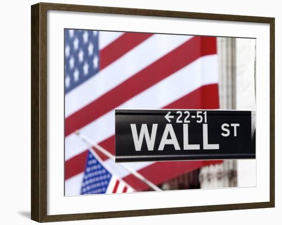 New York City, Manhattan, Downtown Financial District - Wall Street and the New York Stock Exchange-Gavin Hellier-Framed Photographic Print