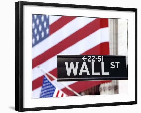 New York City, Manhattan, Downtown Financial District - Wall Street and the New York Stock Exchange-Gavin Hellier-Framed Photographic Print