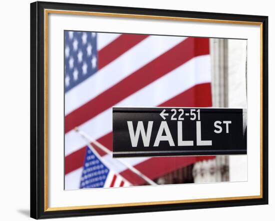 New York City, Manhattan, Downtown Financial District - Wall Street and the New York Stock Exchange-Gavin Hellier-Framed Photographic Print