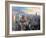 New York City - Manhattan Skyline in Warm Sunlight-Markus Bleichner-Framed Art Print