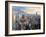 New York City - Manhattan Skyline in Warm Sunlight-Markus Bleichner-Framed Art Print