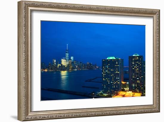 New York City Manhattan Skyline with One World Trade Center Tower (Aka Freedom Tower) over Hudson R-haveseen-Framed Photographic Print