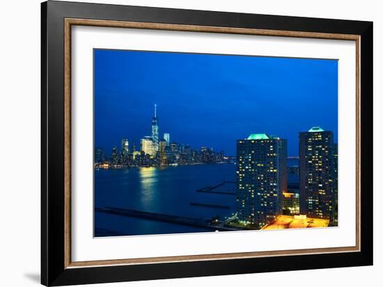 New York City Manhattan Skyline with One World Trade Center Tower (Aka Freedom Tower) over Hudson R-haveseen-Framed Photographic Print