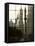 New York City, Manhattan, Statue of Christopher Columbus in Columbus Circle Viewed Through a Glass -Gavin Hellier-Framed Premier Image Canvas