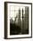 New York City, Manhattan, Statue of Christopher Columbus in Columbus Circle Viewed Through a Glass -Gavin Hellier-Framed Photographic Print