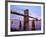 New York City, Manhattan, the Brooklyn and Manhattan Bridges Spanning the East River, USA-Gavin Hellier-Framed Photographic Print
