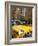 New York City, Manhattan, Yellow Nyc Checker Taxi in the Downtown Financial District of Manhattan, -Gavin Hellier-Framed Photographic Print