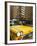 New York City, Manhattan, Yellow Nyc Checker Taxi in the Downtown Financial District of Manhattan, -Gavin Hellier-Framed Photographic Print