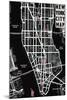 New York City Map-Tom Frazier-Mounted Giclee Print