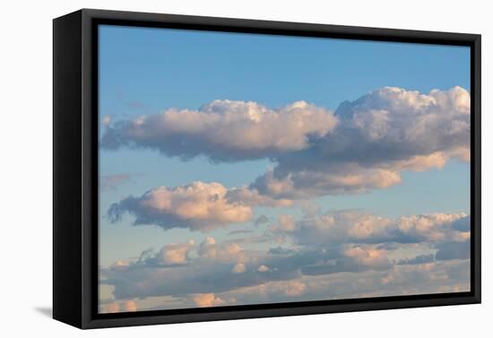 New York City, New York, USA. Clouds over New York City in late afternoon.-Emily Wilson-Framed Premier Image Canvas