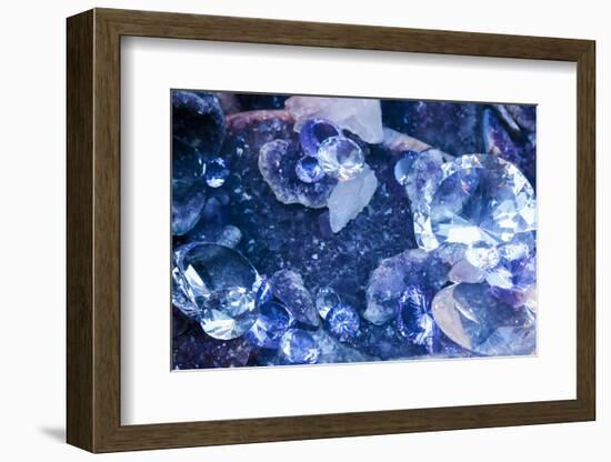 New York City, Ny Beautiful Gems and Crystals on Display-Julien McRoberts-Framed Photographic Print