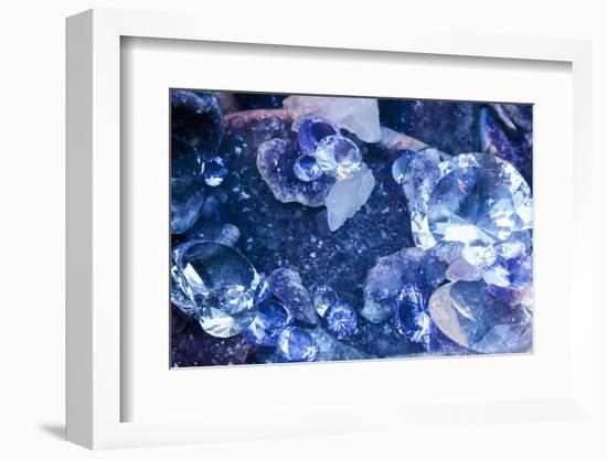 New York City, Ny Beautiful Gems and Crystals on Display-Julien McRoberts-Framed Photographic Print