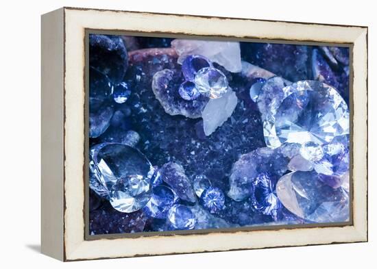 New York City, Ny Beautiful Gems and Crystals on Display-Julien McRoberts-Framed Premier Image Canvas