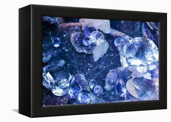New York City, Ny Beautiful Gems and Crystals on Display-Julien McRoberts-Framed Premier Image Canvas