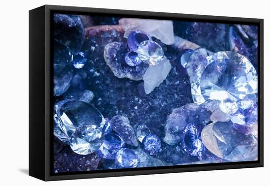 New York City, Ny Beautiful Gems and Crystals on Display-Julien McRoberts-Framed Premier Image Canvas