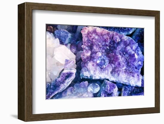 New York City, Ny Beautiful Gems and Crystals on Display-Julien McRoberts-Framed Photographic Print