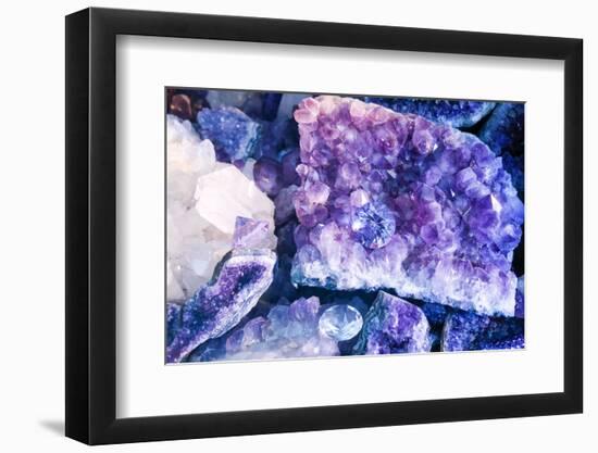 New York City, Ny Beautiful Gems and Crystals on Display-Julien McRoberts-Framed Photographic Print