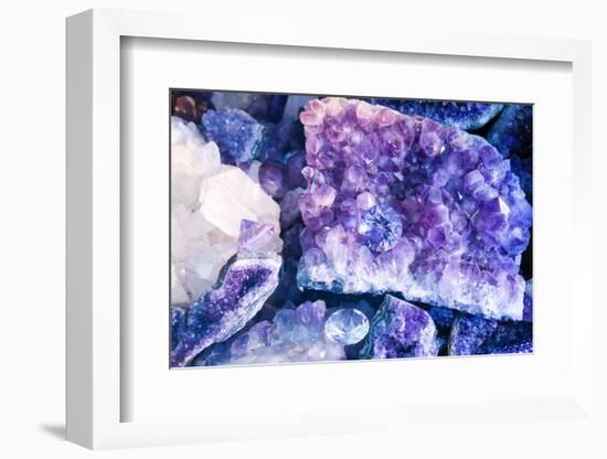 New York City, Ny Beautiful Gems and Crystals on Display-Julien McRoberts-Framed Photographic Print