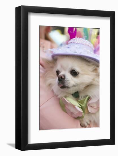 New York City, NY. New Yorkers on 5th Ave for the Easter Parade-Julien McRoberts-Framed Photographic Print