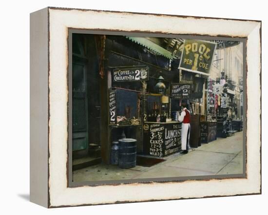 New York City Restaurant-null-Framed Premier Image Canvas