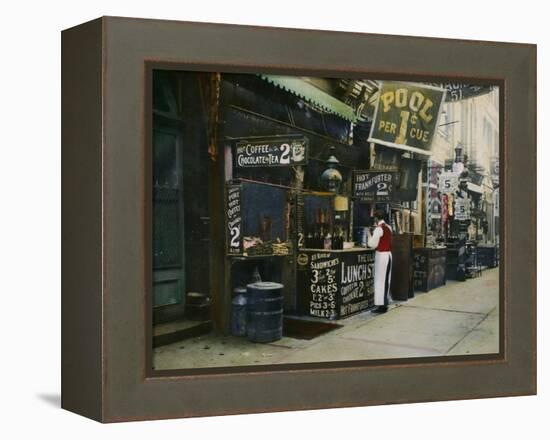 New York City Restaurant-null-Framed Premier Image Canvas