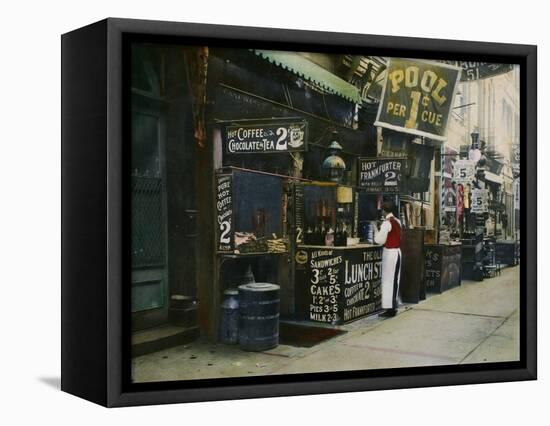 New York City Restaurant-null-Framed Premier Image Canvas