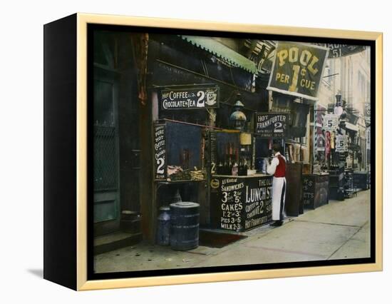 New York City Restaurant-null-Framed Premier Image Canvas