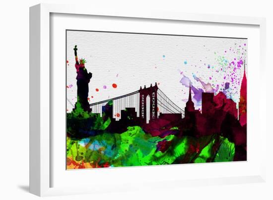 New York City Skyline 2-NaxArt-Framed Art Print