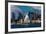 New York CIty Skyline as seen from Pallisades Avenue, New Jersey-null-Framed Photographic Print