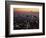 New York City Skyline at Night, NY-Barry Winiker-Framed Photographic Print