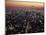 New York City Skyline at Night, NY-Barry Winiker-Mounted Photographic Print