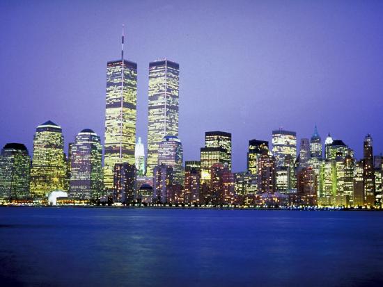'New York City Skyline at Night' Photographic Print | Art.com