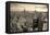 New York City Skyline Black and White with Urban Skyscrapers at Sunset.-Songquan Deng-Framed Premier Image Canvas