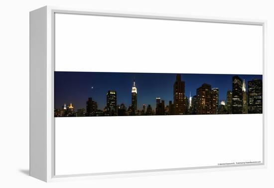 New York City Skyline Panorama-null-Framed Stretched Canvas