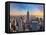 New York City Skyline with Urban Skyscrapers and Rainbow.-TTstudio-Framed Premier Image Canvas