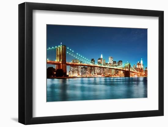 New York City Skyline-dellm60-Framed Photographic Print