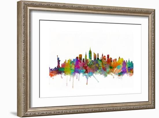 New York City Skyline-Michael Tompsett-Framed Art Print